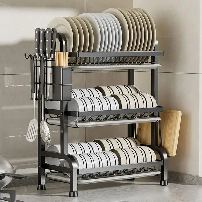 Sink Countertop Organizer Cabinet Organizer Faucet Storage Sponge Holder Stable Kitchen Drying Rack Space Saving Kitchen Storage