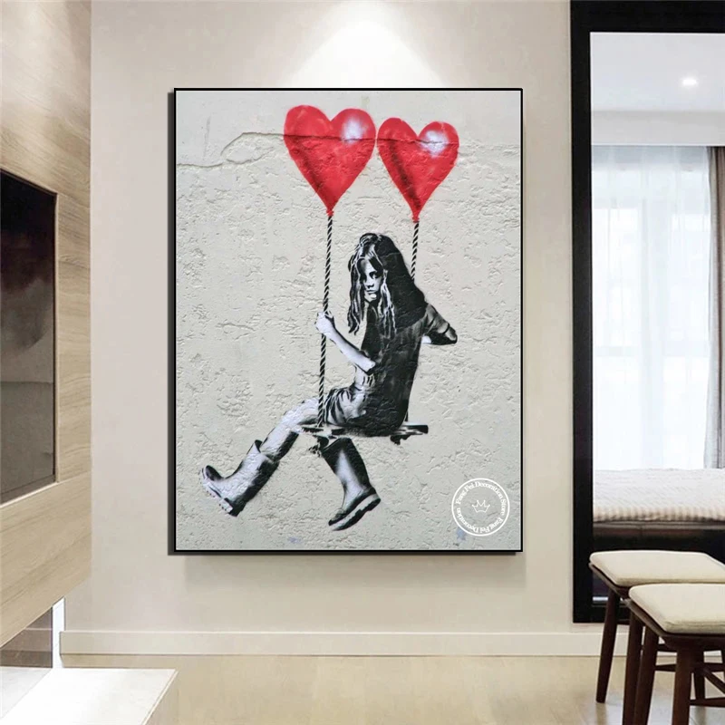 DIY Full Diamond Painting Artist Banksy Graffiti Street Art Wall Artwork Cross Stitch Embroidery Picture Mosaic Craft Home Decor