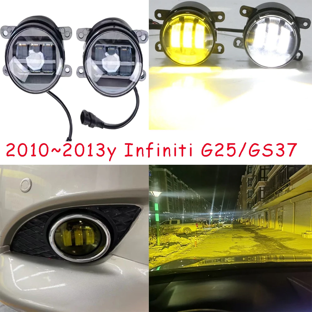 

car bumper headlight for Infiniti G25 daytime light 2010~2013 DRL car accessories LED headlamp for Infiniti GS37 fog lamp