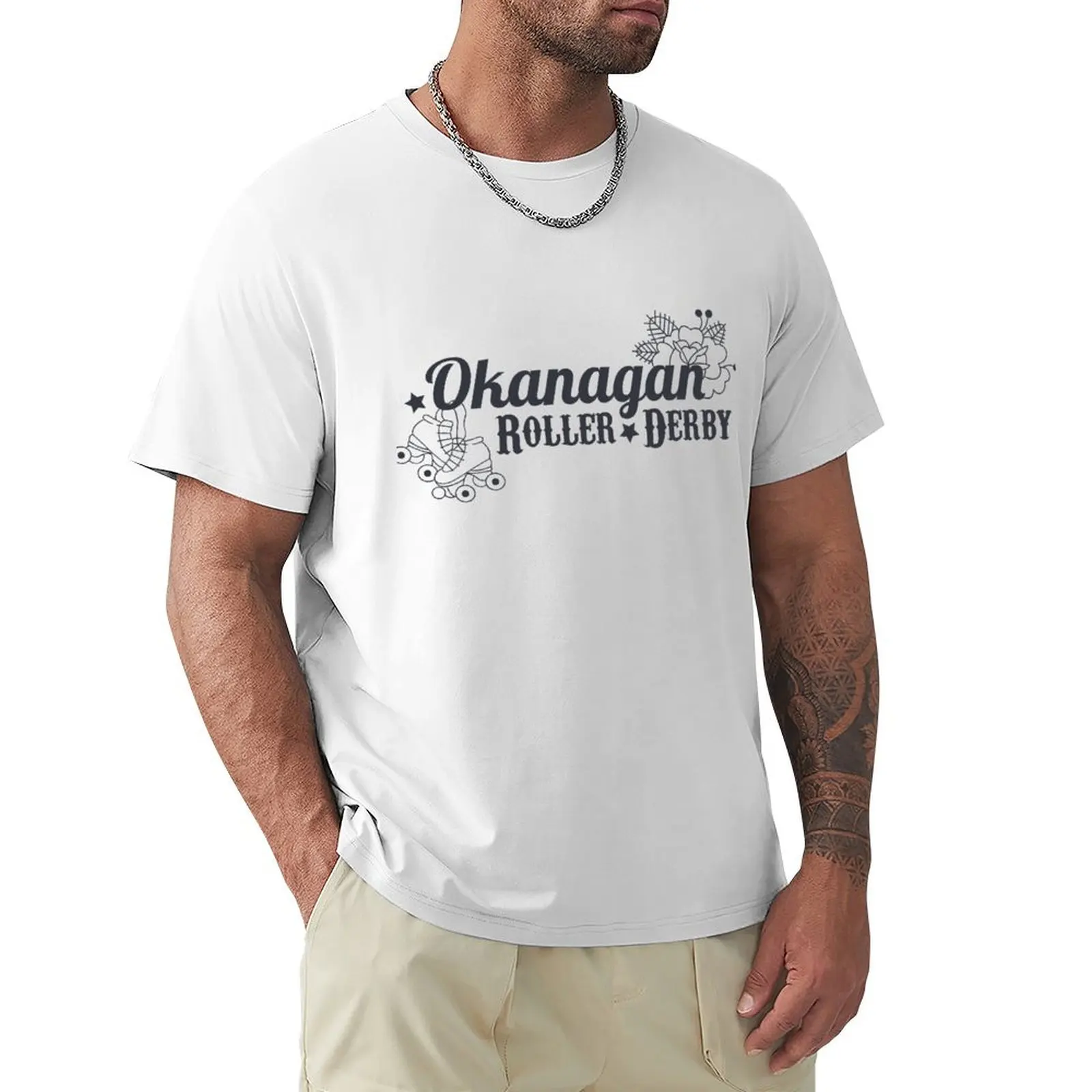 

OKRD Horizontal Logo T-Shirt summer top plus sizes big and tall t shirts for men