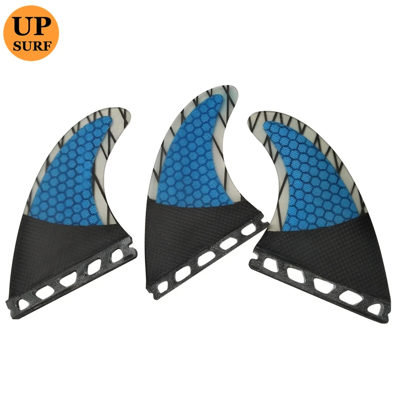 UPSURF FUTURE Fins g3 g5 g7 For Sup Board Accessories Paddleboard Orange/Blue Carbon Fiber 3 Pcs/set Honeycomb prancha de surf