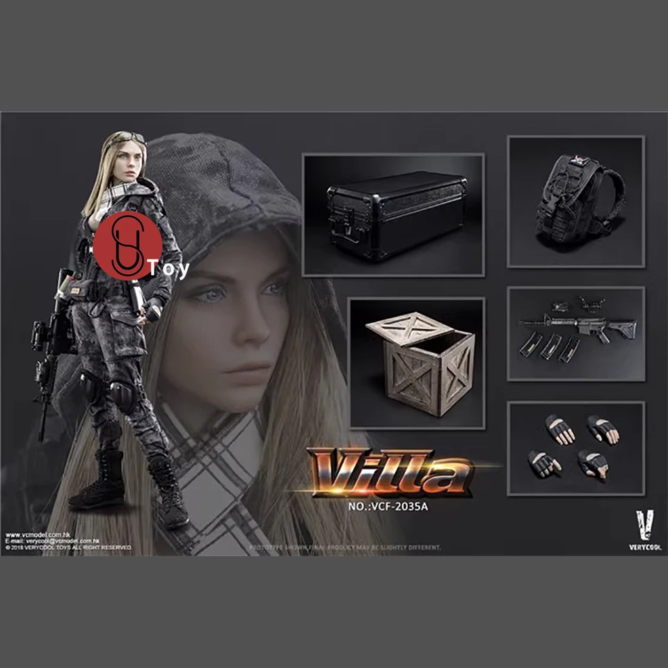 VERYCOOL VCF-2031 VCF-2035 A/B 1/6 Villa Sisters Police Black