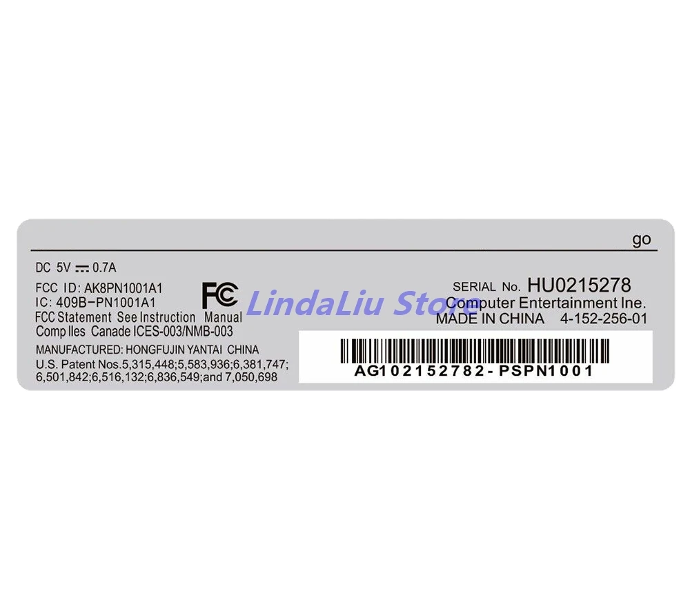 500 шт. для PSP GO, наклейка на игровую консоль, задняя наклейка, уплотнительная этикетка для PSPGO, защитная наклейка