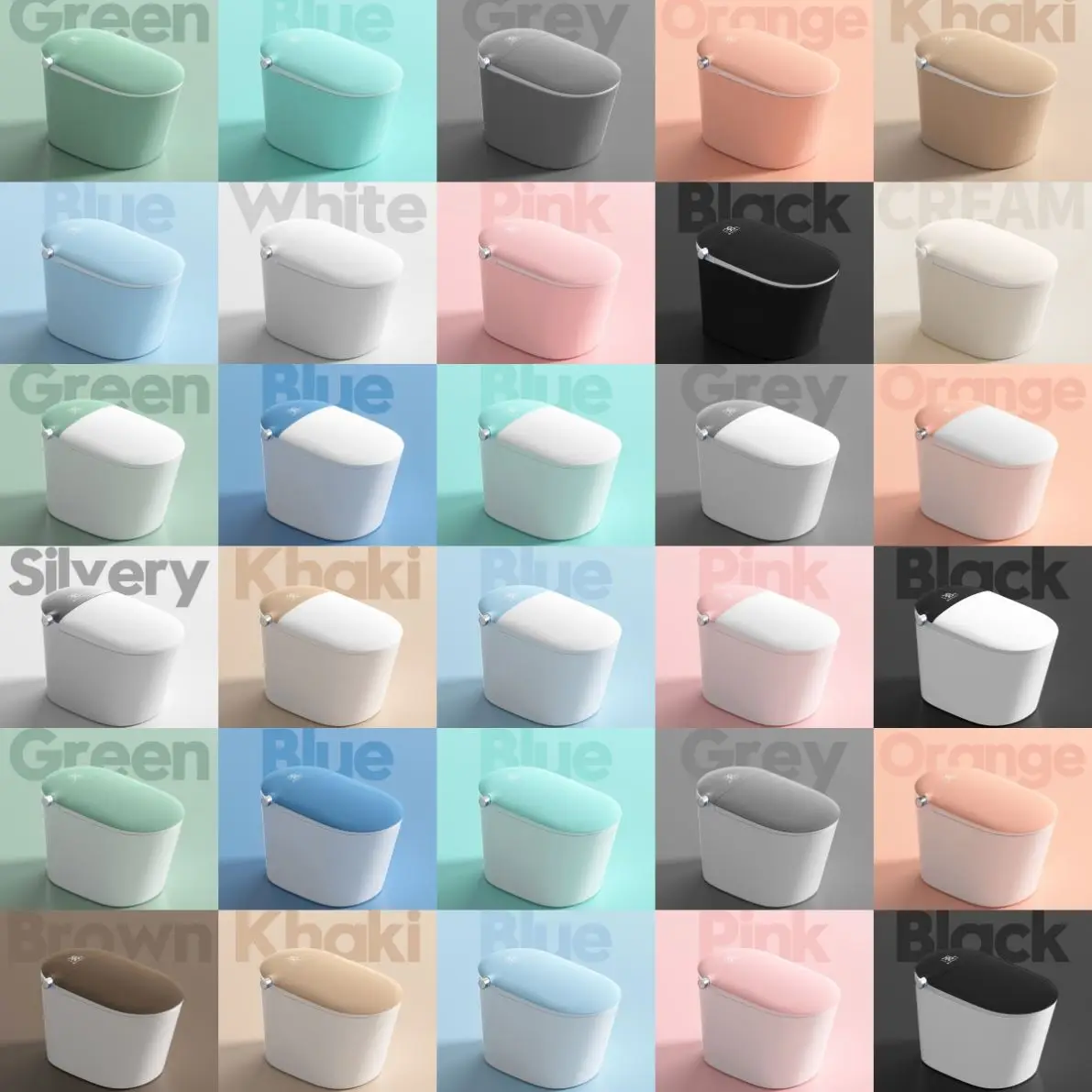 

Luxury Egg Shape Style Ceramic Sanitary Ware Auto Sensor One Piece Smart Toilet Intelligent Toilet