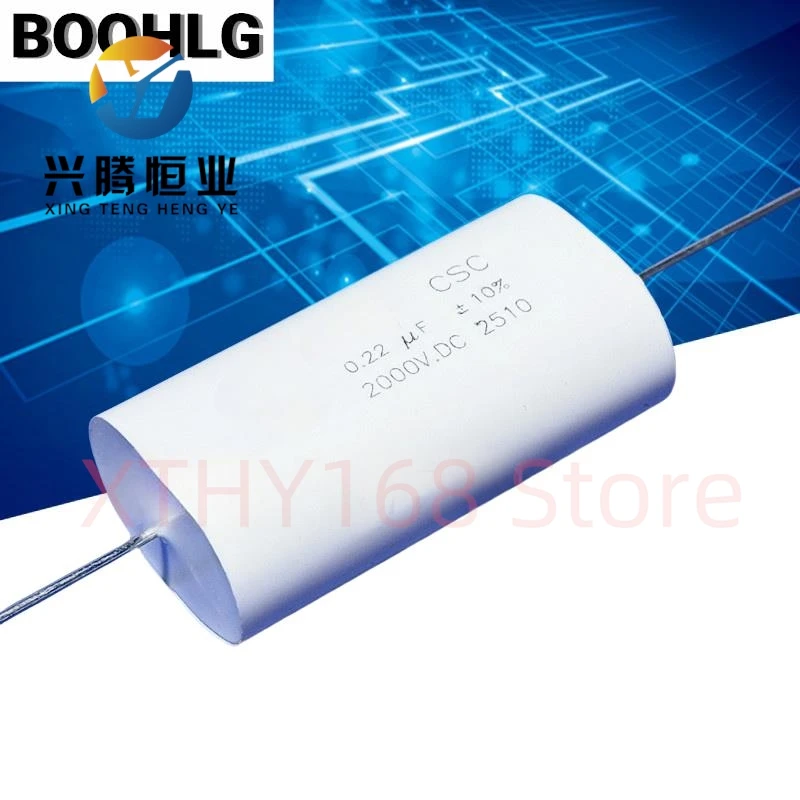 1PCS 2000V 0.22UF 220NF 224 2KV 630VAC Inductively absorbed, high voltage film capacitor