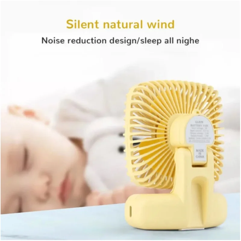 Ventilador pequeño multifuncional, miniventilador portátil de escritorio, portátil, USB, tres velocidades, aire fresco, hogar, oficina, silencioso, al aire libre, Verano