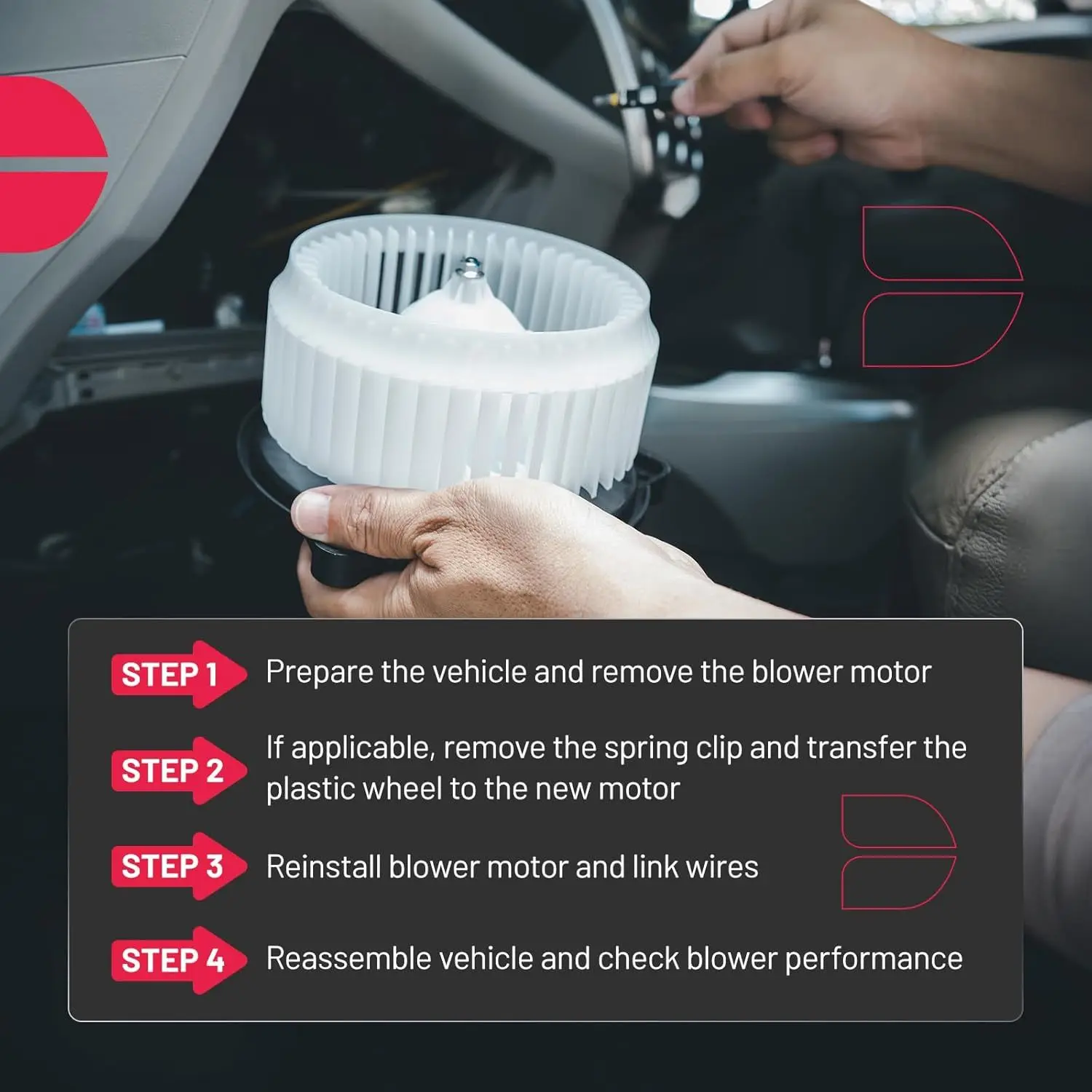 محرك منفاخ سخان التيار المتردد 700294 لسيارات BMW 528i/535d/535i GT/550i/640i/650i/740i/750i/760Li/550i GT (يستبدل 64119242607) #6