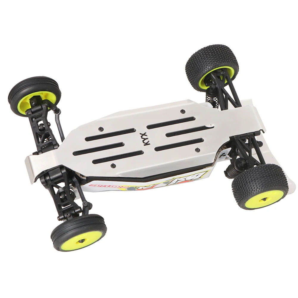 NUEVA placa protectora inferior de acero inoxidable con marco de BUGGY Losi 1/24 Micro-B 2WD