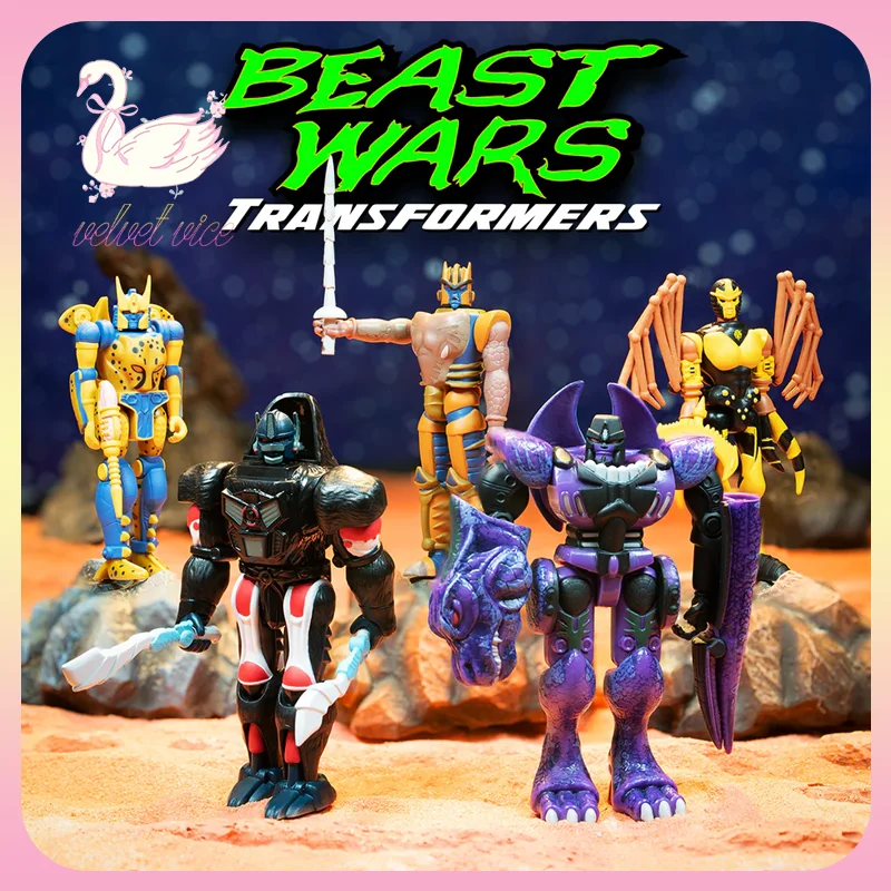 

Original Super 7 Transformers ReAction Figure Wave 7 Beast Wars Optimus Primal Megatron Model Peripheral Collection Toy Boy Gift