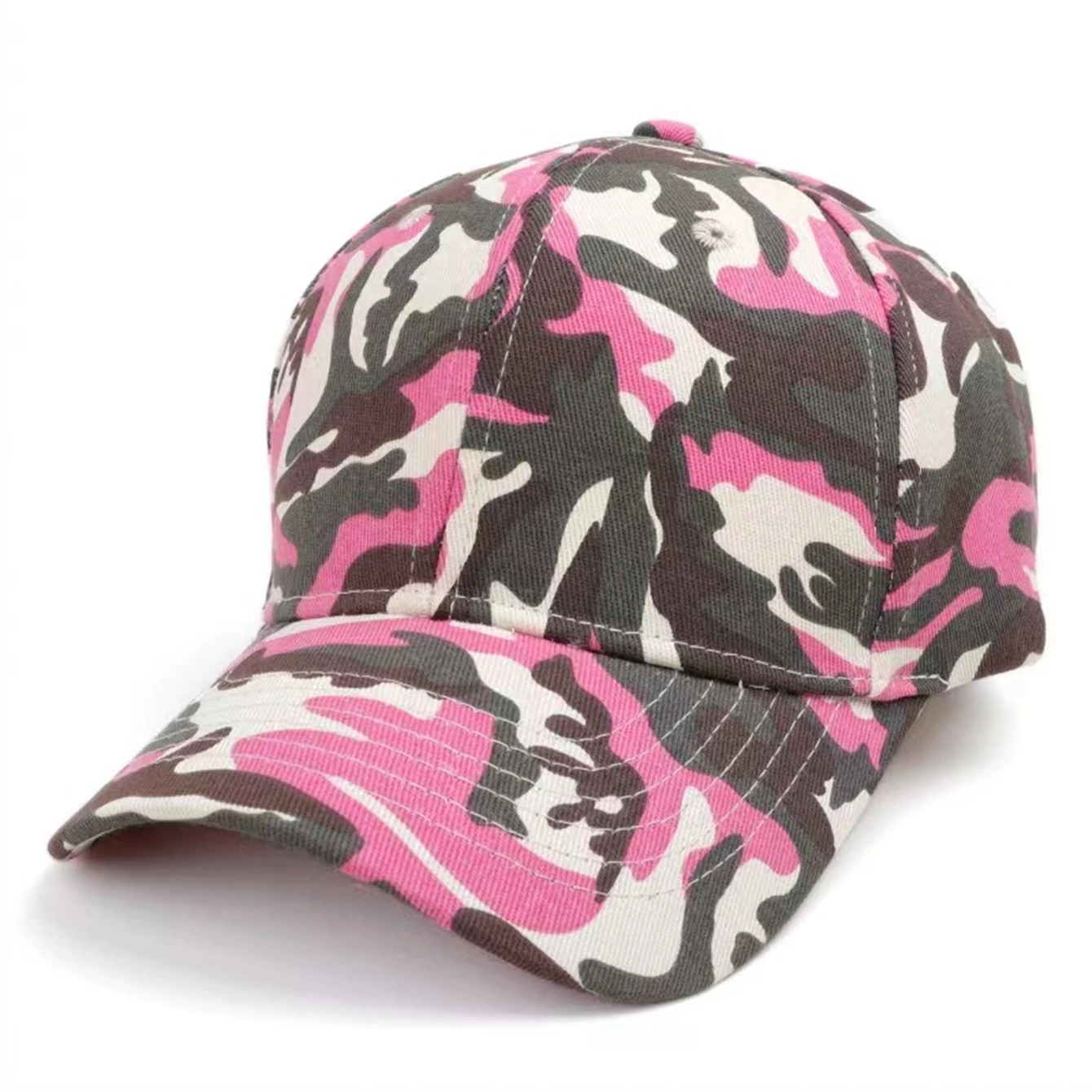 A new men and women\'s camouflage printed baseball cap, fashion and leisure outdoor activities group built, adjustable sun visor