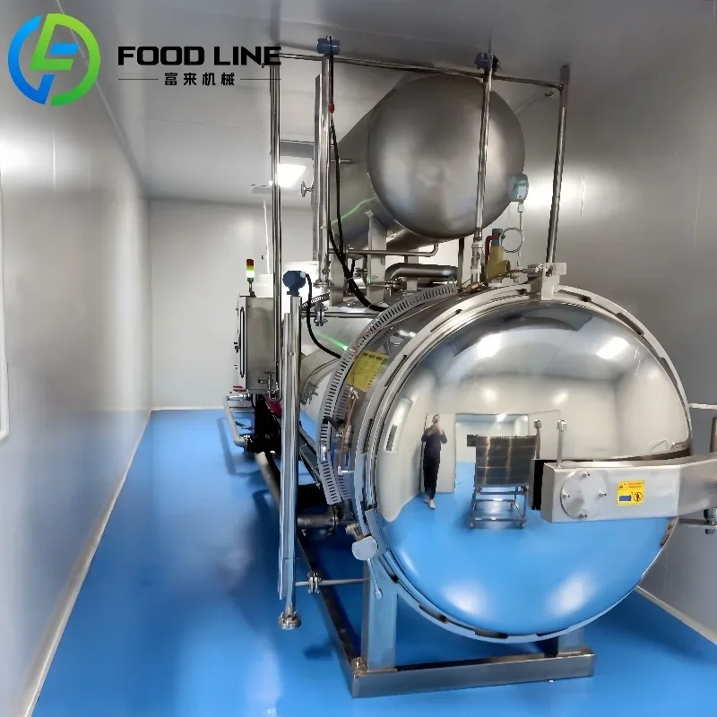 Autoclave Sterilizer Retort Sterilizer Food Machine High Pressure Steam Water Immersion for Pouches Canned Food OME