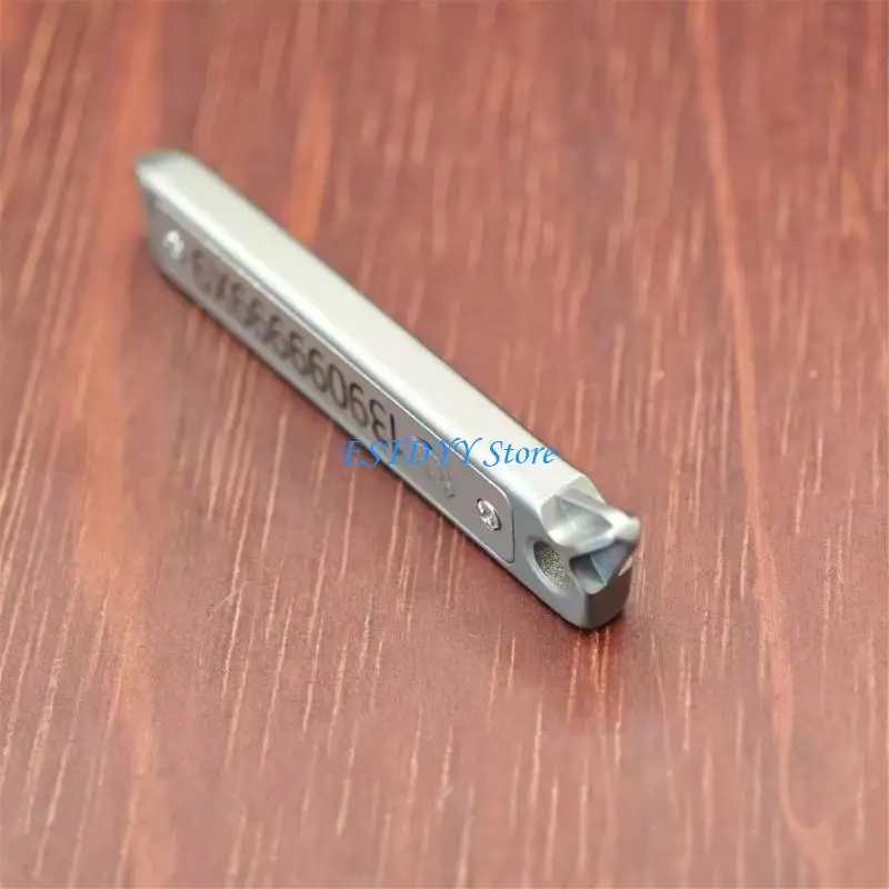 

G6DE Antilost Number Plate Keychain Screwdriver Phone Number Pendant Identifier