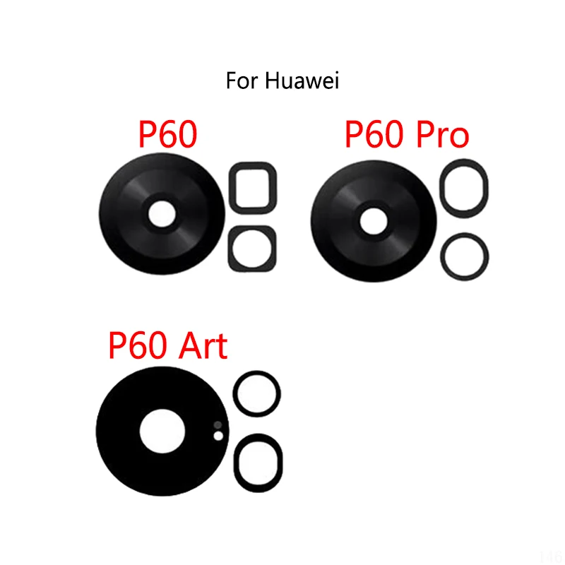 

2PCS/Lot For Huawei P60 Art Pro Back Lens Rear Camera Glass Lens Mirror