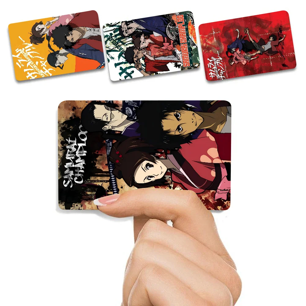 

Anime Samurai ChamplooCredit Card Skin Sticker For VISA Bank Card Transportation Card Waterproof Sticker Anti-scratch Women Gift