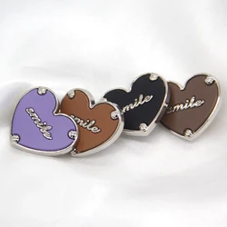 HENGC Cute Heart Smile Gold Metal Buttons For Clothing Children Coat Cardigan Knit Bags Handmade Decorations Sewing Accessories