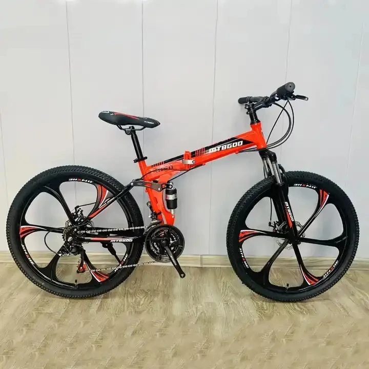 Good Choose 26 Inch Folding Mountain Bikes Steel Frame Cycle High Quality Bycles For Adult