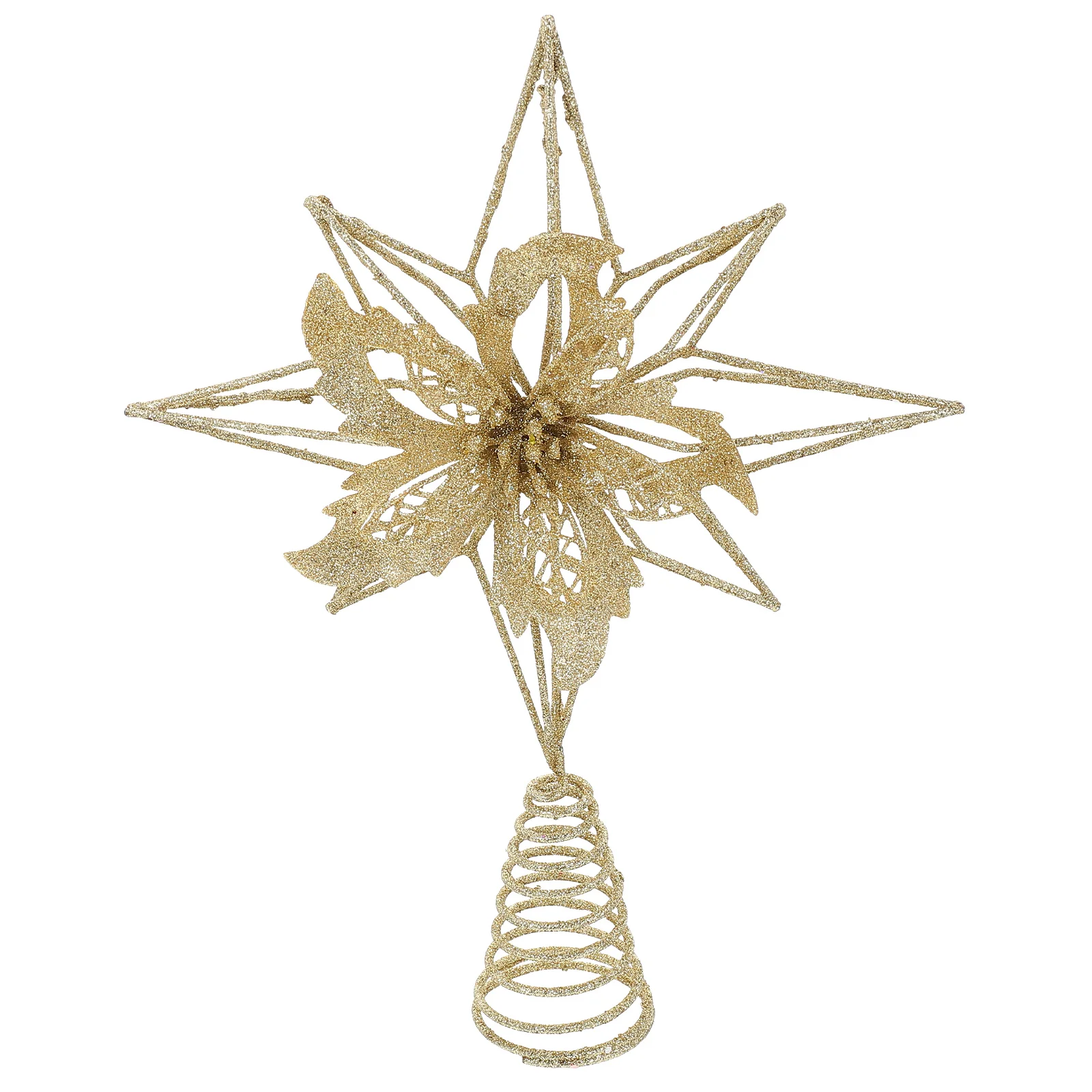 

Christmas Tree Top Star Decoration Decorations Decorating Topper Pentagram Trees Golden