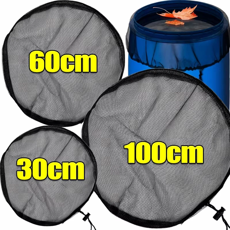 Rain Barrel Netting Screen Rainwater Tank Lid Net Water Collector Mesh Cover Garden Water Bucket Covers Insect Filter Protector
