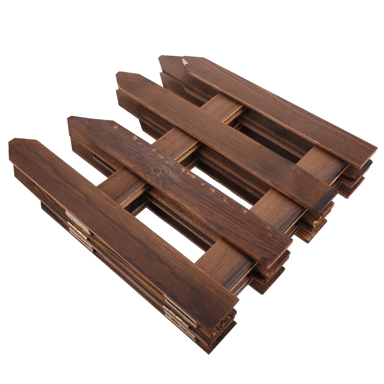 

1Pcs Durable Wooden Fence Carbonized Anti-Corrosive Garden Courtyard Decorative Partition Outdoor Yard Fences Courtyard Fence
