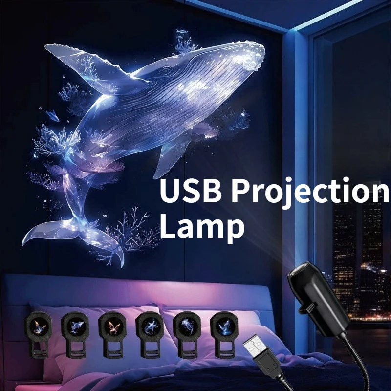 New Bedroom Creative LED Projection Light Creates Room Atmosphere Starry Sky Background Light Decoration