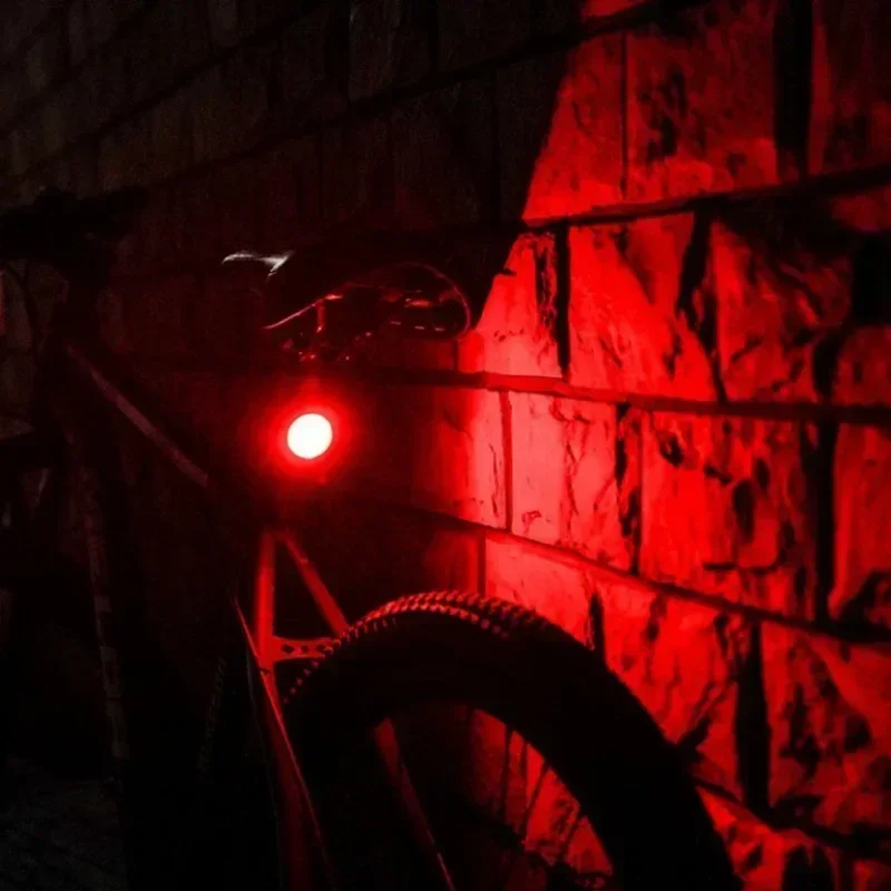 Bicycle Taillights Red/White Waterproof MTB Bike Lamp Battery Powered Warning Cycling Tail Light LED Headlight Rear Lamp 6 Modes