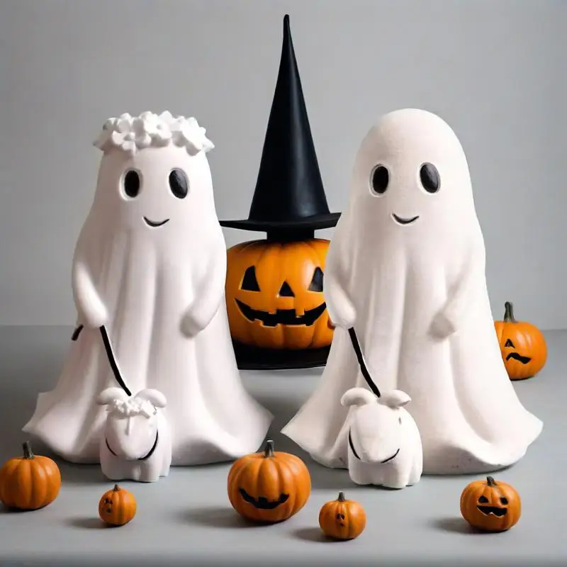 

Призрак невесты жених формы для свечей DIY Хэллоуин аромат призрак свадьба гипсовая штукатурка форма для эпоксидной смолы ремесло подарок свеча мыло поставки