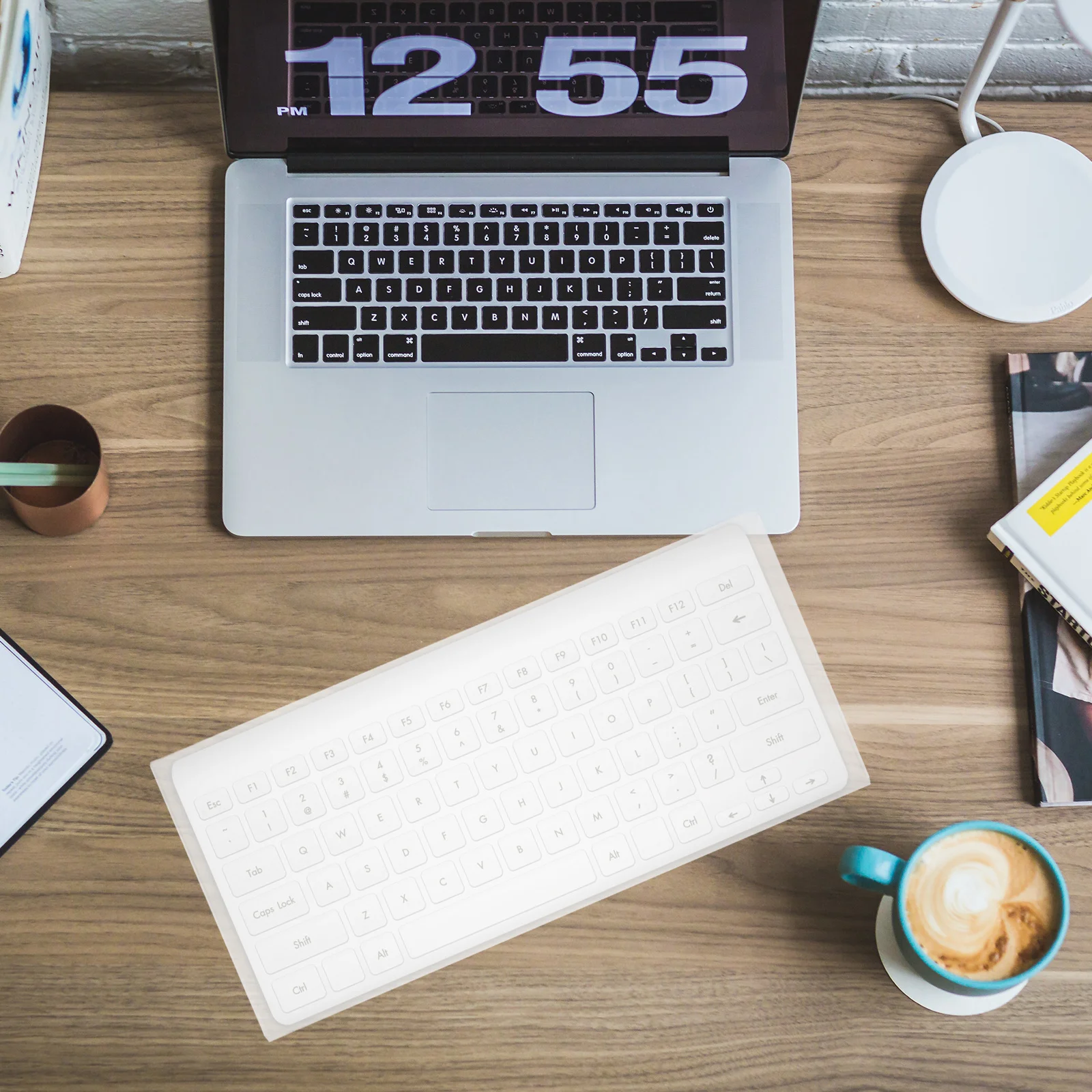 

Acrylic Keyboard Protector Transparent Dust Proof Cover for Universal Fit Removable Washable Shield Against Water and Dirt