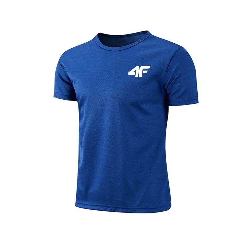 Men's Summer Exercise Trainning T-shirt High Quality Breathable Quick Dry Short Sleeved Top Marathon Gym Fitness Basketball Tees image 3