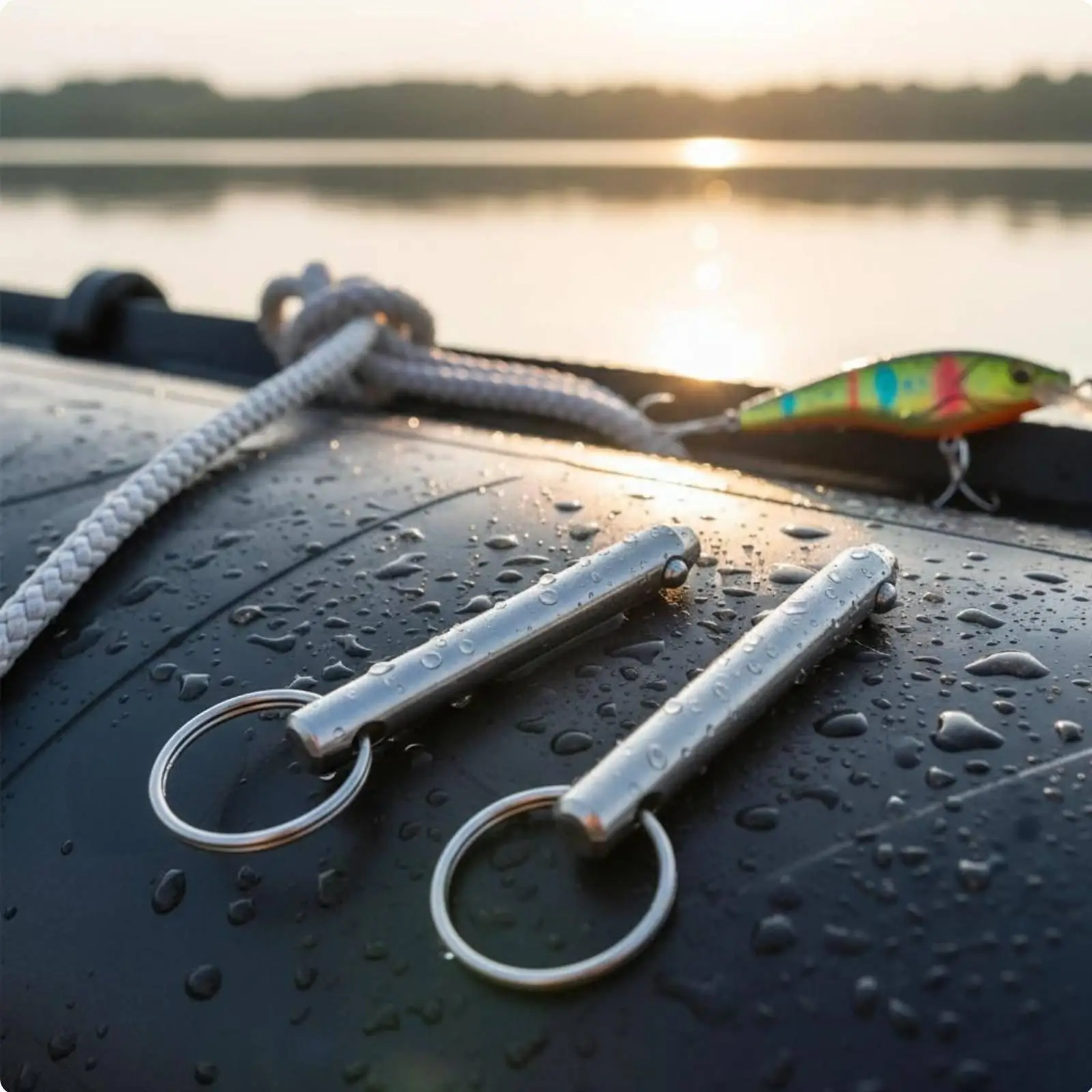 Transom Wheel Pin Heavy Duty Hauling Wheel Pin Easy Installation for Fishermen