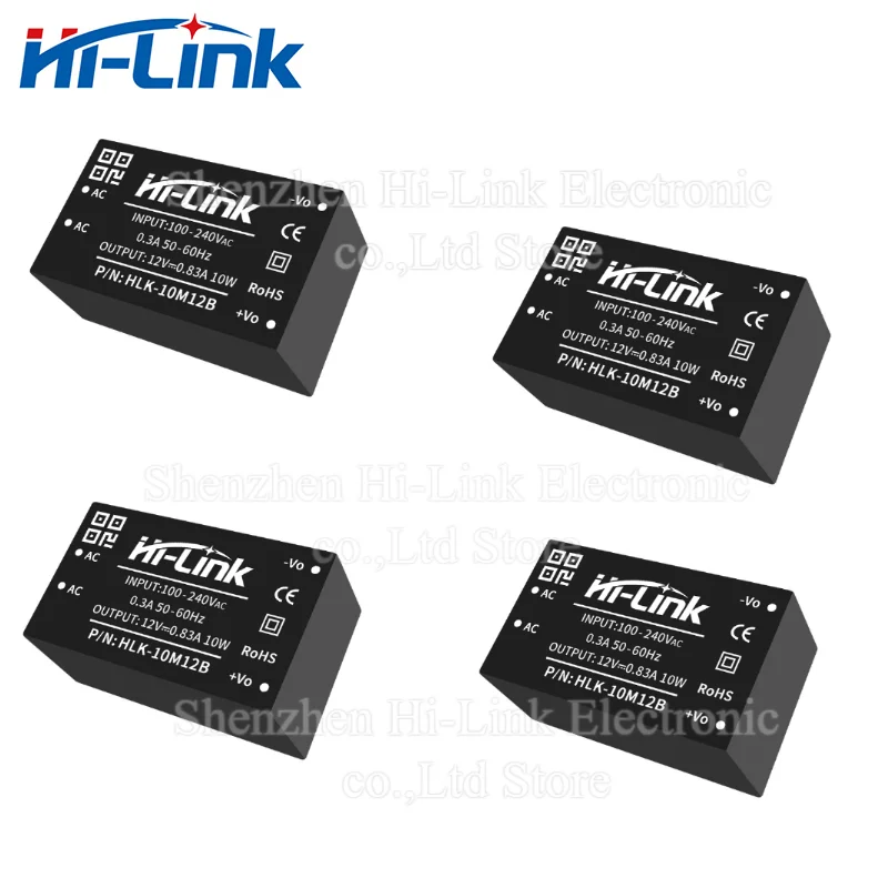 Hot 220v to 12V/5V HLK 10M03 10M05 10M09 10M12 10M24 AC-DC Power Module Mini Isolation Switch AC to DC 10W Power Supply Module