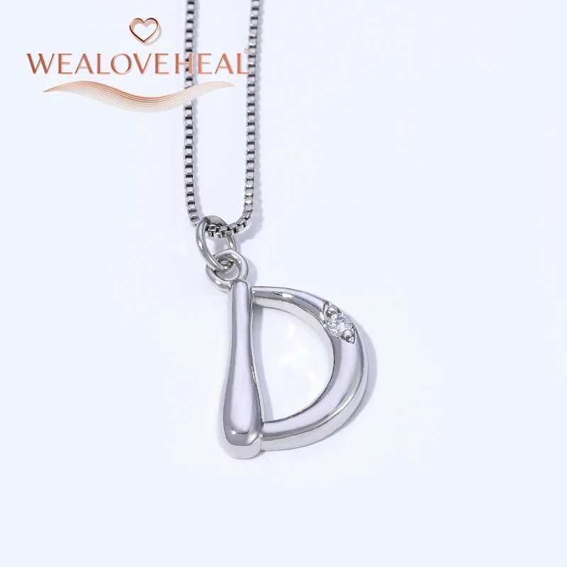 Rhodium-Plattierte Messing A-Z Initial-Halskette, Funkelnder Solitär-CZ-Buchstabenanhänger, Zierlicher Alphabet-Schmuck, Personalisiertes Namensgeschenk – Detail 22