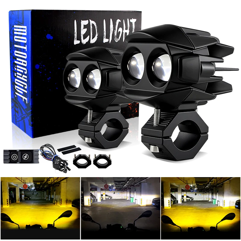 

1 Set Motorcycle Headlight Head Light Lamp For KTM Harley Harley BMW YAMAHA Suzuki Ducati Honda Kawasaki Universal Headlamp
