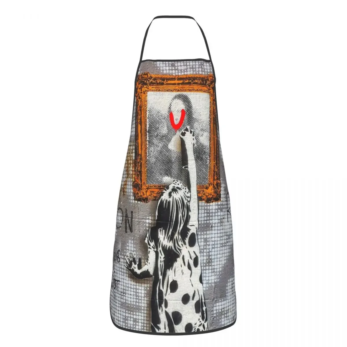 Banksy Graffiti Funny Aprons for Women Men Street Pop Art Adult Unisex Kitchen Chef Bib Tablier Cuisine Cooking Baking Gardening