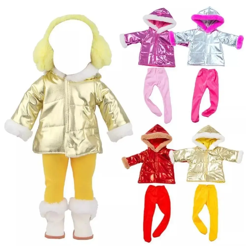 

Dolls Accessories Doll Clothes Gift Down Jacket Leggings Doll Clothes Cosplay Props Doll Dress Up For 18inch/43cm Baby Doll