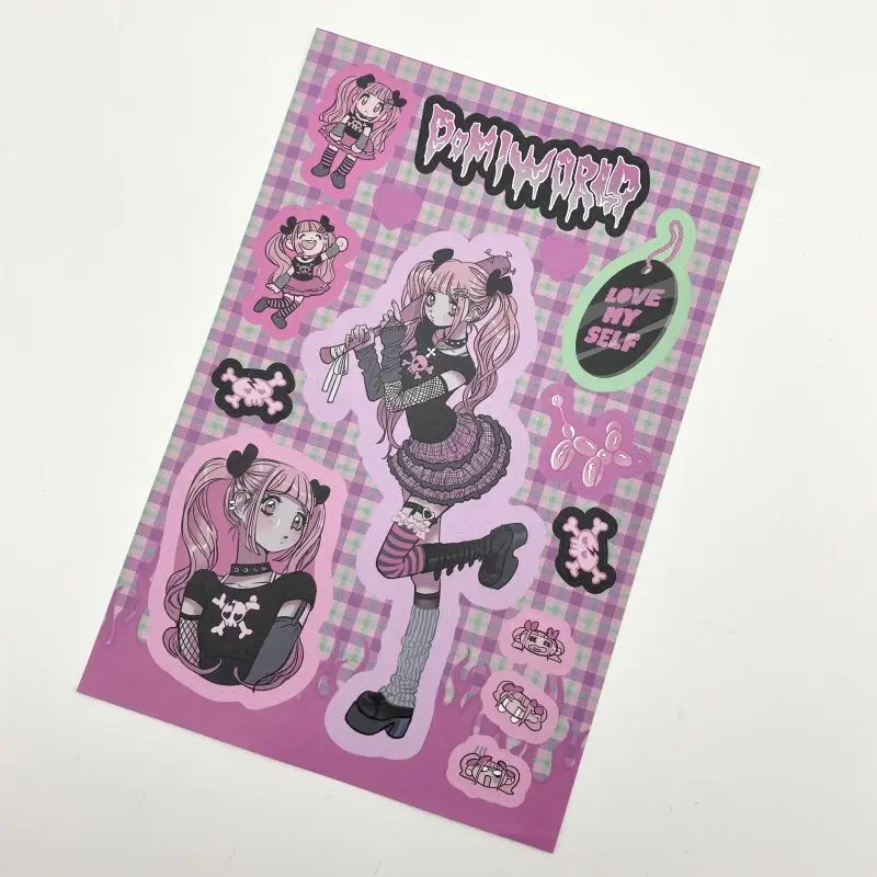 Koreaanse Briefpapier Sticker Plakboek Materiaal Voor Kunst Diy Ambachten Album Dagboek Planner Kawaii Deco Stickers