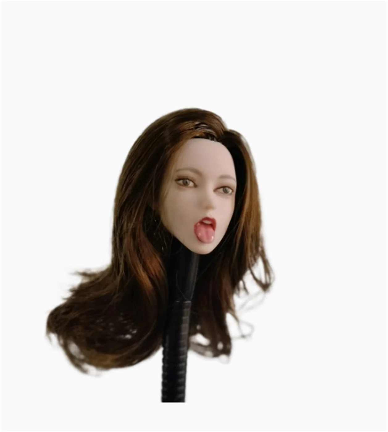 

Масштаб 1/6, язык, выражение, блондинка, коричневый, бледно-женский, скульптурная голова, резьба, модель солдата, подходит для 12 дюймов, TBl, экшн-фигурка