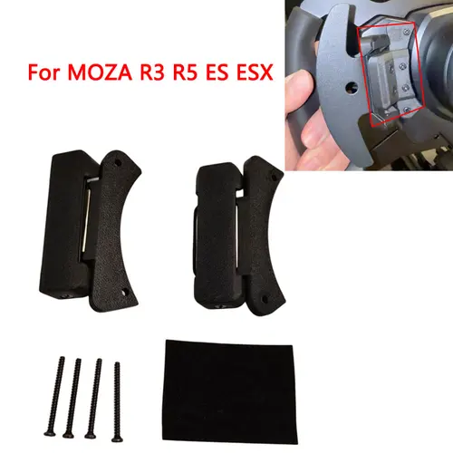 Imagen 1 del producto Kit de modificación de Mod de palanca de cambios de paleta magnética de simulador de carreras para MOZA R5 ES/R3 ESX