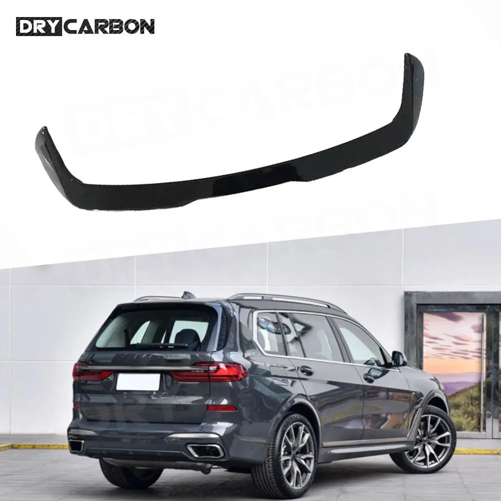 

Carbon Fiber Rear Spoiler Roof Spoiler Wing Rear Spoiler Car Body Kits Accessories For BMW X7 G07 M Sport 2019 2020 2021