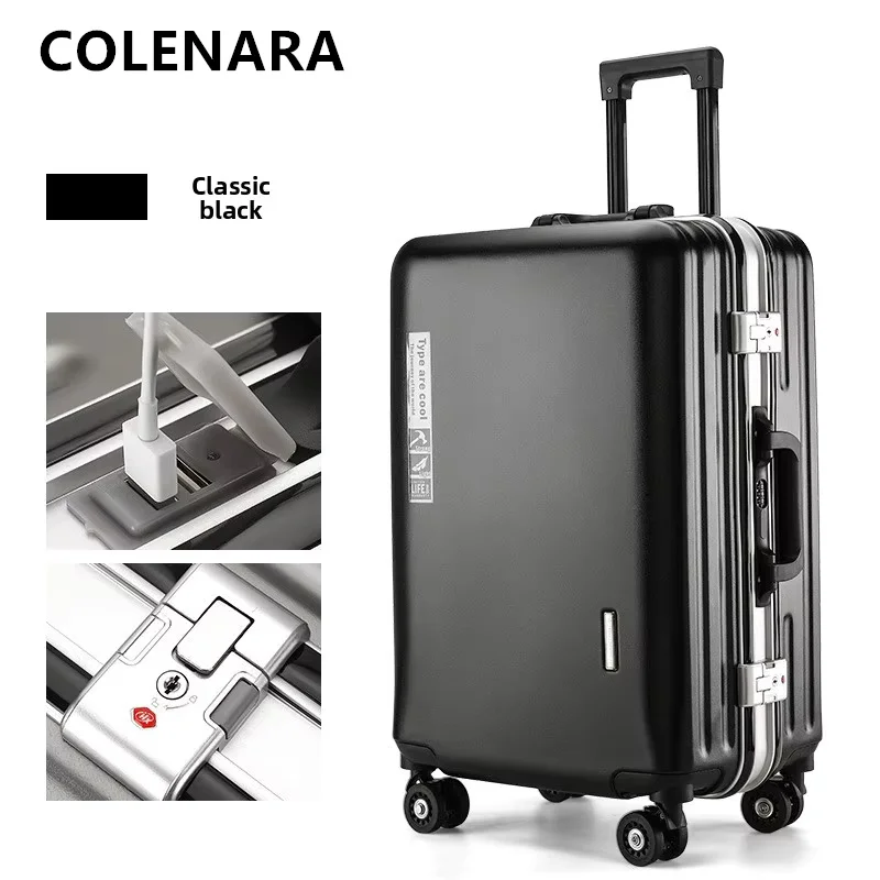 COLENARA ABS+PC Suitcase Strong and Durable Boarding Box 20