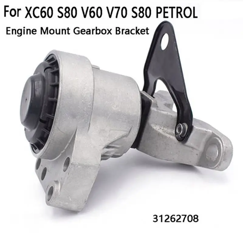 For Volvo S60 S80 V70 XC60 31262708 Engine Mount Gearbox Bracket Front Hydraulic Auto Engine Systems Mounts