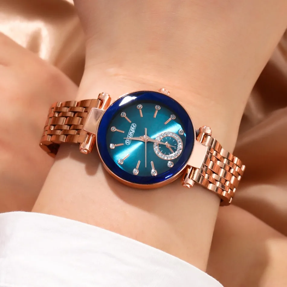 2pcs Luxury Elegant Women's Watch Set, Quartz Movement Casual Watch | Party Dress Wristwatch | Gorgeous | Fashion Accessories