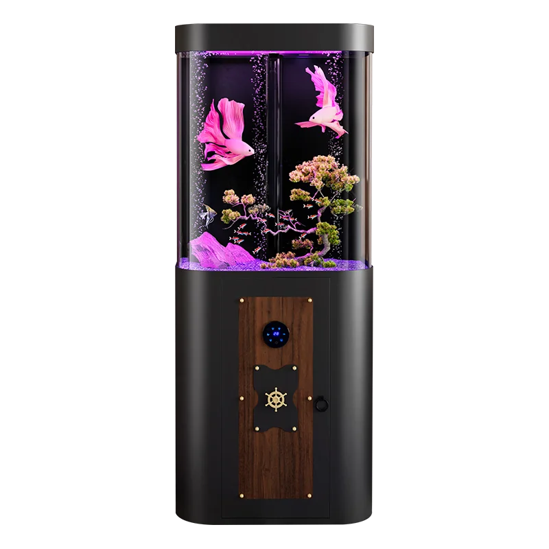 

150L New Design Medium Ornamental Fish tank Floor Acrylic Aquarium