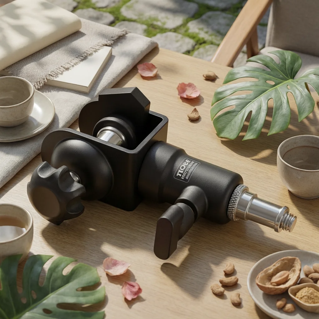 C-Clamp with Threaded Connector Adjustable C Clamp with Mounting Column Camera Mount Secure Versatile for Photographers