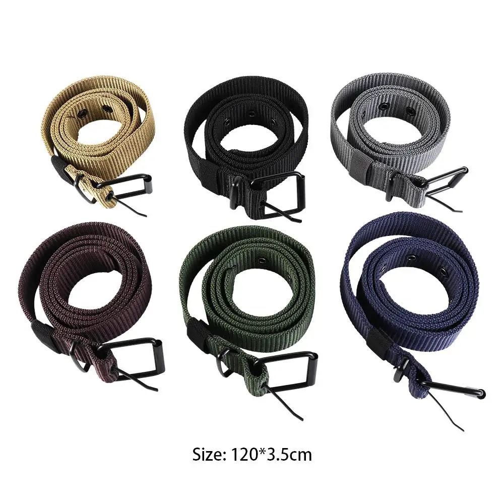 Ceinture en nylon avec broche en alliage de cheminée pour femmes et hommes, ceintures pour étudiants, sangle de taille coréenne, accessoires de ceinture, environnement de taille en toile