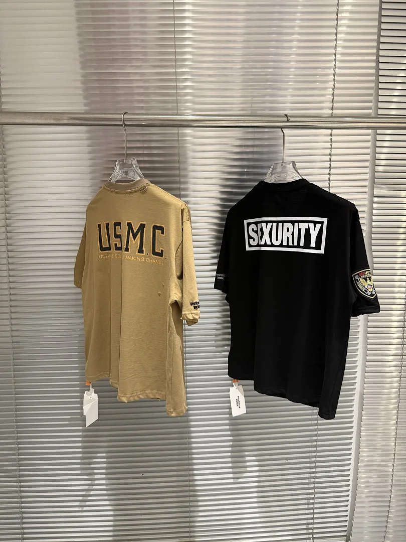 2026ss PTL Index Double-headed Eagle Embroidered Badge SEXURITY Printed Women Men T shirts tees Hiphop Oversized Men T shirt