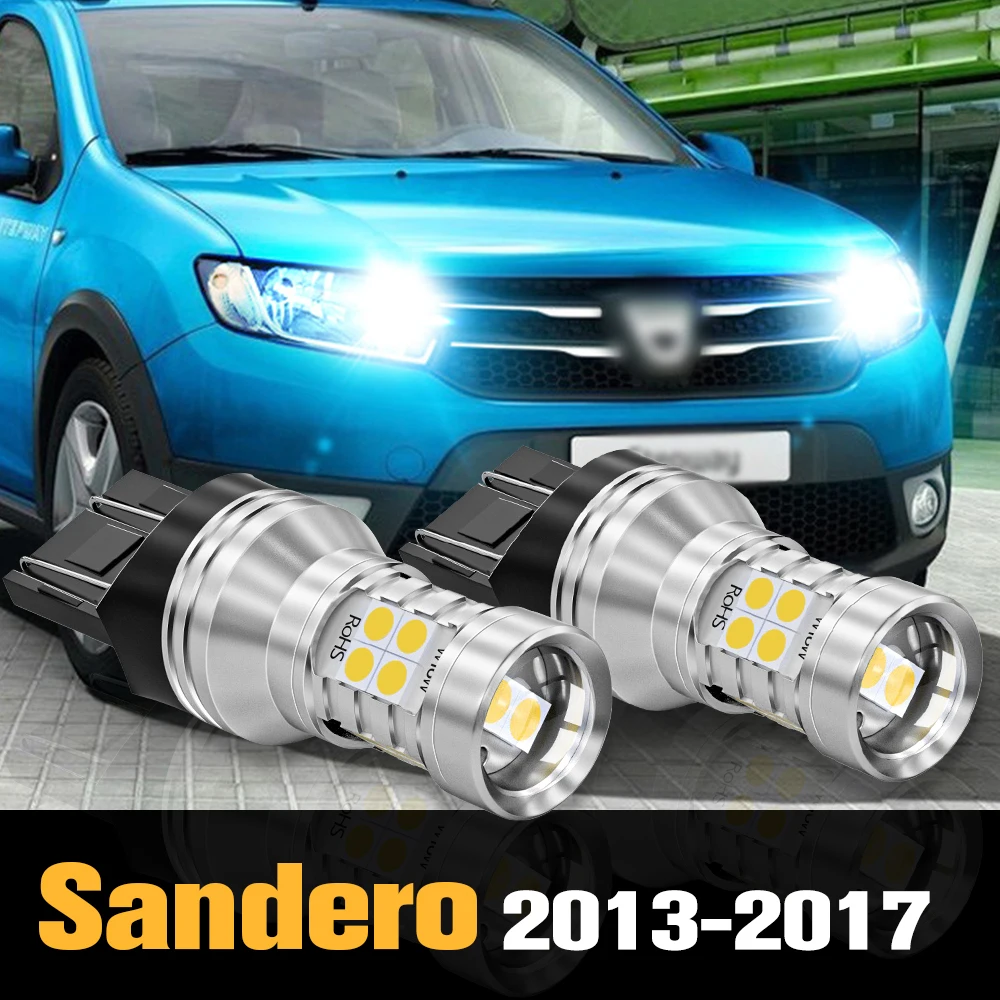 

2pcs Canbus LED Daytime Running Light DRL Accessories For Dacia Sandero 2 2013 2014 2015 2016 2017