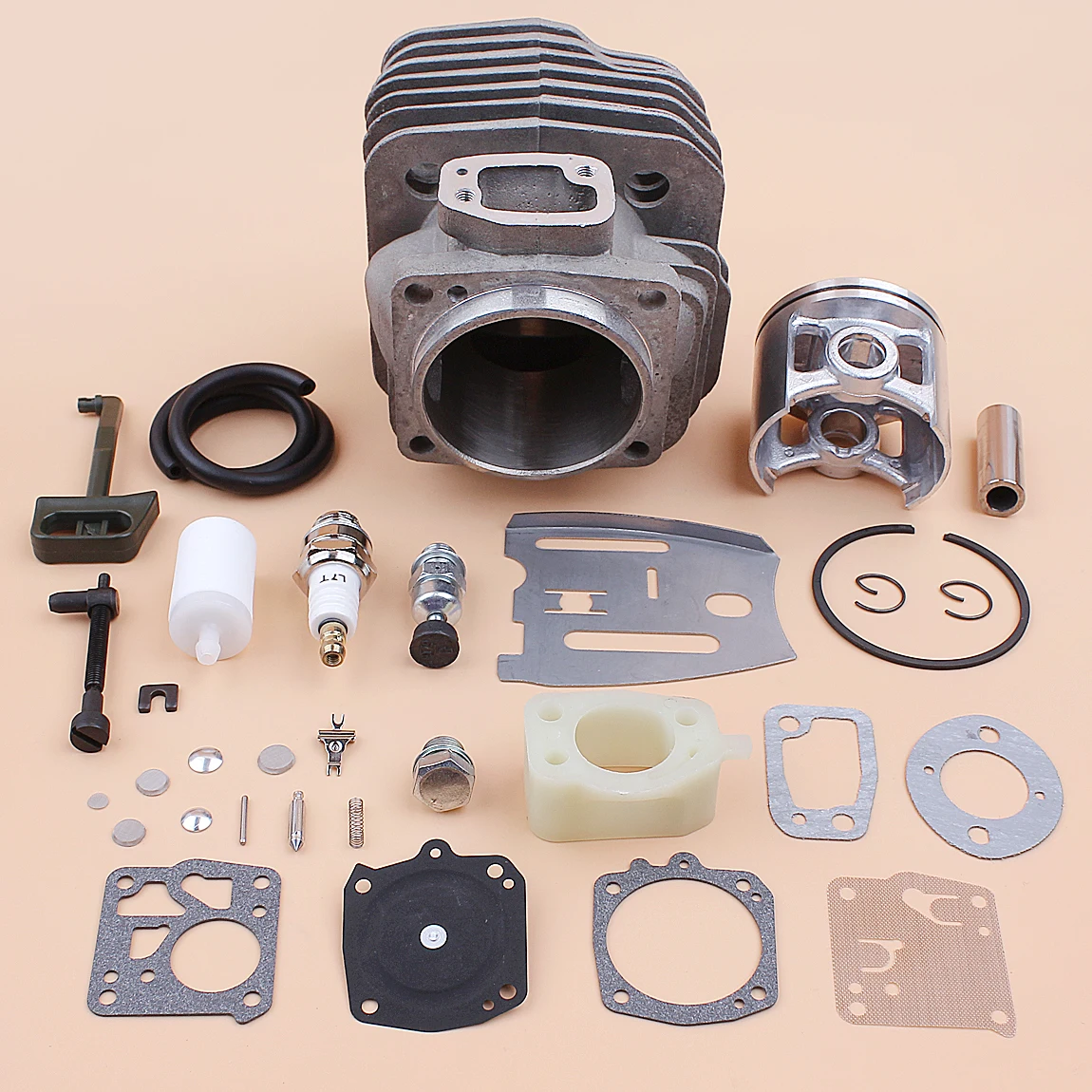 54Mm Piston Silinder Karb Kit untuk Husqvarna 288XP 181 281 288 Gergaji Alat Listrik 503506301 Motosierras Nami