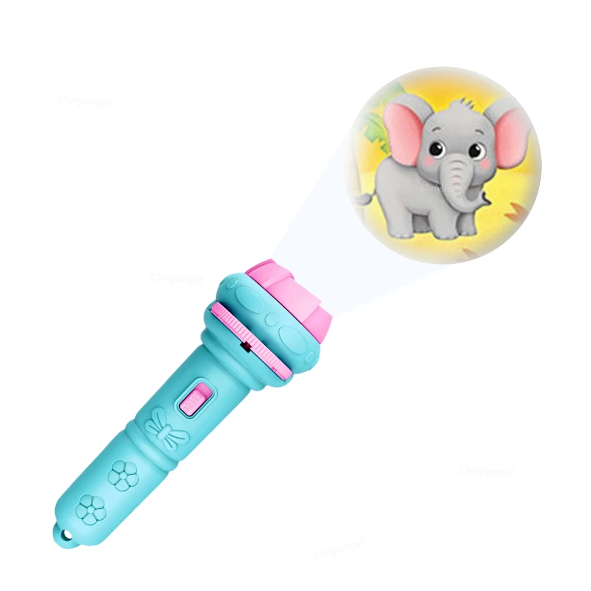 Lampe de poche projecteur pour enfants, avec 10 cartes, 80 Images, veilleuse de dessin animé, jouet pour enfants, cadeau éducatif pour l'heure du coucher