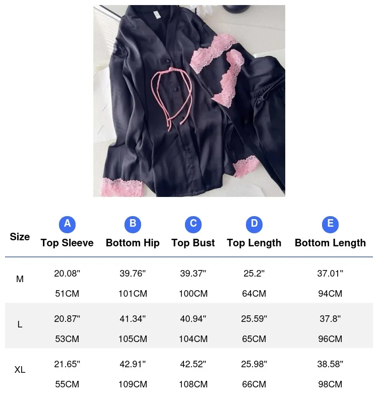 جديد النمط الصيني الدانتيل المرقعة السراويل العليا 2 قطعة منامة فام مثير بيجامة موهير الأميرة نمط المتسكعون ملابس المنزل ملابس النوم