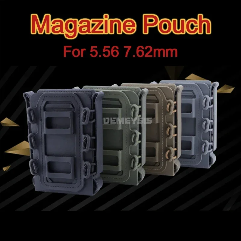 Tactical Magazine Pouch Fast Mag Holster Case Airsoft Paintball Rifle 7.62mm Molle Softshell Mag Carrier for M4 AR15 M16 AK